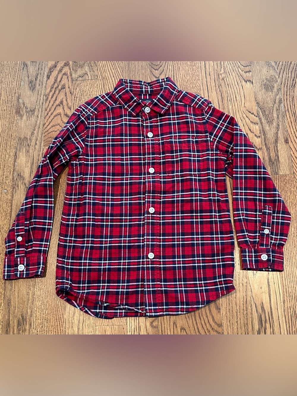 Boys Plaid Button Down Shirt